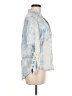 Aqua 100% Tencel Tie-dye Blue 3/4 Sleeve Button-Down Shirt Size M - photo 4