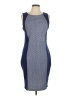 Daisy Fuentes Graphic Blue Casual Dress Size L - photo 1