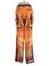 W118 by Walter Baker 100% Polyester Tropical Orange Gold Casual Pants Size 4 - photo 2