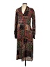 Zara Print Brown Casual Dress Size XS - photo 2