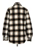 CALVIN KLEIN JEANS 100% Polyester Plaid Gray Coat Size S - photo 2