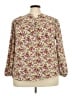 Tamara H. Floral Ivory Long Sleeve Blouse Size 2X - photo 1