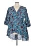 Torrid Blue Casual Dress Size 3X Plus (3) - photo 1