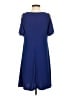 MSK Solid Blue Casual Dress Size S - photo 2
