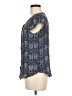 Joie 100% Silk Blue Short Sleeve Silk Top Size M - photo 5