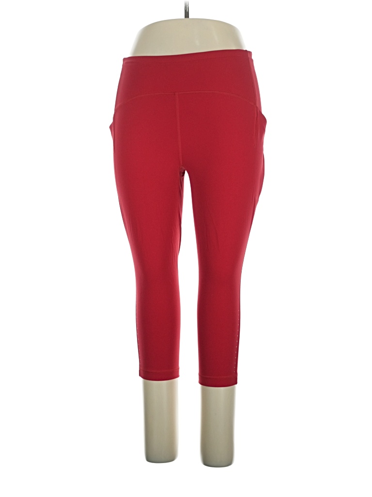 Pre-owned Lululemon Athletica Active Pants In Red