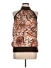 Essentials by Milano 100% Polyester Brown Sleeveless Blouse Size L - photo 1