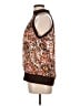 Essentials by Milano 100% Polyester Brown Sleeveless Blouse Size L - photo 5