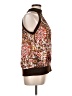 Essentials by Milano 100% Polyester Brown Sleeveless Blouse Size L - photo 4
