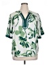 GiGio Tropical Green Short Sleeve Blouse Size XL - photo 1