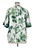 GiGio Tropical Green Short Sleeve Blouse Size XL - photo 2