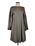Worthington Solid Gray Casual Dress Size XS - photo 1