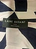 Lane Bryant 100% Rayon Print Ivory Long Sleeve Blouse Size 14 - 16 Plus - photo 7