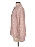 Timing 100% Polyester Polka Dots Pink Long Sleeve Blouse Size L - photo 5