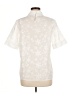 Unbranded Ivory Short Sleeve Blouse Size M - photo 2