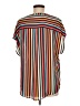 Torrid 100% Polyester Stripes Red Short Sleeve Blouse Size Med Plus (00) - photo 2