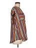 Torrid 100% Polyester Stripes Red Short Sleeve Blouse Size Med Plus (00) - photo 4