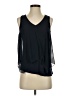 Iz Byer Black Sleeveless Blouse Size S - photo 1