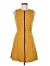 ASOS Solid Yellow Casual Dress Size 6 - photo 1