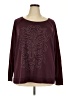 Rock & Republic Paisley Burgundy Pullover Sweater Size 3X - photo 1