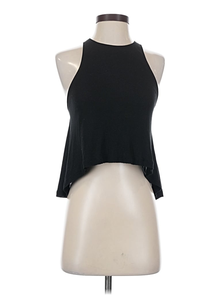 Pre-owned Fp Movement Tank Top Black Halter Neckline Tops
