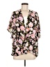 Best Cody Floral Black 3/4 Sleeve Blouse Size M (estimated) - photo 1