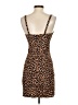 Likely 100% Polyester Animal Print Brown Cocktail Dress Size 0 - photo 2