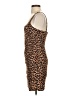 Likely 100% Polyester Animal Print Brown Cocktail Dress Size 0 - photo 5