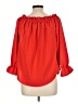 Unbranded Red 3/4 Sleeve Blouse Size L - photo 2