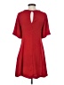 Zara Basic 100% Polyester Solid Red Casual Dress Size S - photo 2