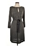 Escada Chevron-herringbone Gray Casual Dress Size EU 42 / US 12 - photo 1