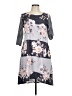 Unbranded Print Gray Casual Dress Size L - photo 1