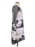 Unbranded Print Gray Casual Dress Size L - photo 4