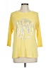 Palm Harbour Yellow 3/4 Sleeve Top Size L (petite) - photo 1