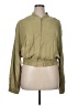 River Island 100% Lyocell Green Jacket Size 14 - photo 1