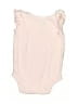 Member's Mark 100% Cotton Ivory Short Sleeve Onesie Size 0-3 mo - photo 2