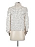 MNG 100% Polyester Polka Dots Ivory Long Sleeve Blouse Size XS - photo 2