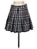 Suite Benedict 100% Polyester Plaid Gray Casual Skirt Size S - photo 1