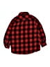 pd&c 100% Cotton Plaid Red Long Sleeve Button-Down Shirt Size 10 - photo 2