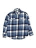 Crewcuts Outlet 100% Cotton Plaid Blue Long Sleeve Button-Down Shirt Size 10 - photo 1
