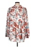 Unbranded 100% Polyester Print Ivory Long Sleeve Blouse Size L - photo 1
