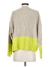 Lush 100% Acrylic Color Block Yellow Pullover Sweater Size S - photo 2