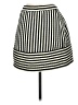 Target Stripes Black Casual Skirt Size M - photo 2