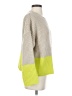 Lush 100% Acrylic Color Block Yellow Pullover Sweater Size S - photo 4