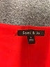 Sami & JO Solid Red Casual Dress Size S - photo 7