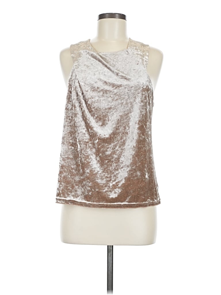 Pre-owned Porridge Tank Top Silver Halter Neckline Tops