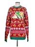 Blizzard Bay 100% Acrylic Print Red Pullover Sweater Size S - photo 1
