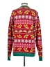 Blizzard Bay 100% Acrylic Print Red Pullover Sweater Size S - photo 2