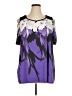Unbranded Purple Short Sleeve Blouse Size XL - photo 1