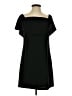 Charles Henry Solid Black Cocktail Dress Size S - photo 1